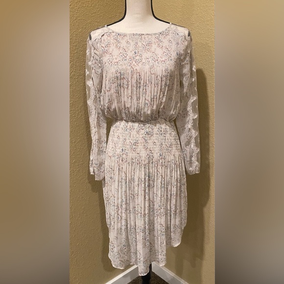 NWT Free People - Charlotte Midi Dress in Alabaster Combo - Picture 7 of 10